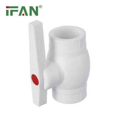 Válvula PPR de plástico puro con mango largo blanco IFAN